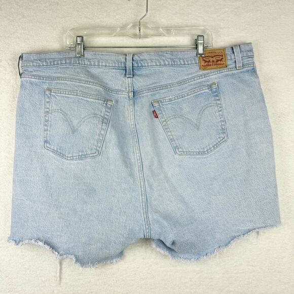 Levi's Women's Plus Size 501 Original High-Rise Distressed Jean Shorts Size 20W - Picture 10 of 15